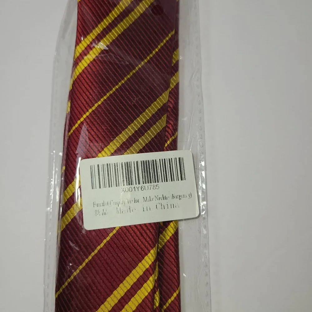 New In Package. Kids Harry Potter Like Tie.‎ Burgundy And Yellow. Cosplay.
